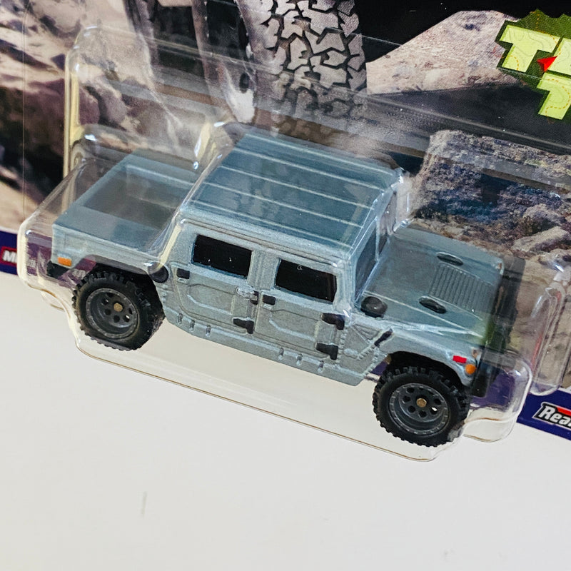 2024 Hot Wheels Premium Car Culture Terra Trek Hummer H1 plata Llantas de Goma RR