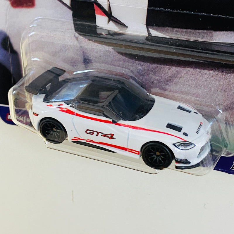 2024 Hot Wheels Premium Car Culture Race Day 2023 Nissan Z GT4 blanco Llantas de Goma RR Primera Edición