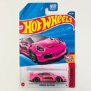 2025 Hot Wheels Then and Now Porsche 911 GT3 RS rosado PR5