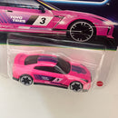 2026 Hot Wheels Walmart Exclusive Neon Speeders 2017 Nissan GT-R R35 rosado neón NS6