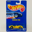 1995 Hot Wheels Ferrari 250 amarillo BW