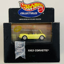 2000 Hot Wheels Collectibles Limited Edition 1953 Corvette amarillo Llantas de Goma RR