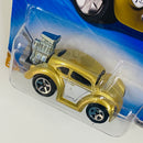 2010 Hot Wheels New Models Volkswagen Beetle dorado metálico 5SP Primera Edición