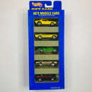 1996 Hot Wheels 60s Muscle Cars 5 Pack Set de 5 - 67 Camaro Chevrolet, 65 Mustang Ford con aros 5SP, 63 Split Window Corvette, Olds 442 W-30 Oldsmobile, Shelby Cobra 427 S/C