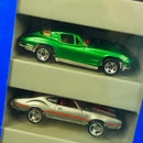 1996 Hot Wheels 60s Muscle Cars 5 Pack Set de 5 - 67 Camaro Chevrolet, 65 Mustang Ford con aros 5SP, 63 Split Window Corvette, Olds 442 W-30 Oldsmobile, Shelby Cobra 427 S/C