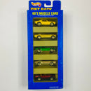 1996 Hot Wheels 60s Muscle Cars 5 Pack Set de 5 - 67 Camaro Chevrolet, 65 Mustang Ford con aros 7SP, 63 Split Window Corvette, Olds 442 W-30 Oldsmobile, Shelby Cobra 427 S/C