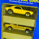 1996 Hot Wheels 60s Muscle Cars 5 Pack Set de 5 - 67 Camaro Chevrolet, 65 Mustang Ford con aros 7SP, 63 Split Window Corvette, Olds 442 W-30 Oldsmobile, Shelby Cobra 427 S/C