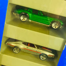 1996 Hot Wheels 60s Muscle Cars 5 Pack Set de 5 - 67 Camaro Chevrolet, 65 Mustang Ford con aros 7SP, 63 Split Window Corvette, Olds 442 W-30 Oldsmobile, Shelby Cobra 427 S/C