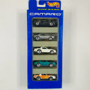 1996 Hot Wheels Camaro Chevrolet 5 Pack Set de 5 - 93 Camaro, 67 Camaro, Camaro Z-28, 80s Camaro verde, 80s Camaro con flamas