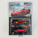 2019 Mini GT MiJo Exclusives 1:64 Limited Edition 1/3,600 Pagani Huayra Roadster Rosso Monza rojo Llantas de Goma
