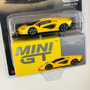 2024 Mini GT MiJo Exclusives 1:64 Limited Edition 1/6,000 Lamborghini Countach LPI 800-4 New Giallo Orion amarillo Llantas de Goma