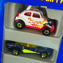 1995 Hot Wheels Track System 5 Pack Set de 5 - Volkswagen Baja Bug, Flashfire, Porsche 959, Ford T-Bird Stocker, Aeroflash