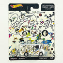 2020 Hot Wheels Premium Pop Culture Led Zeppelin Combat Medic blanco Llantas de Goma RR base ZAMAC