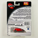 2003 Hot Wheels 100% Preferred Rod & Custom 34 Ford Roadster naranja metálico con blanco Llantas de Goma RR base ZAMAC