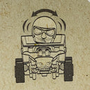 2025 Hot Wheels NETFLIX Let's Race Experimotors Skull Shaker turquesa con piloto beige 5SP