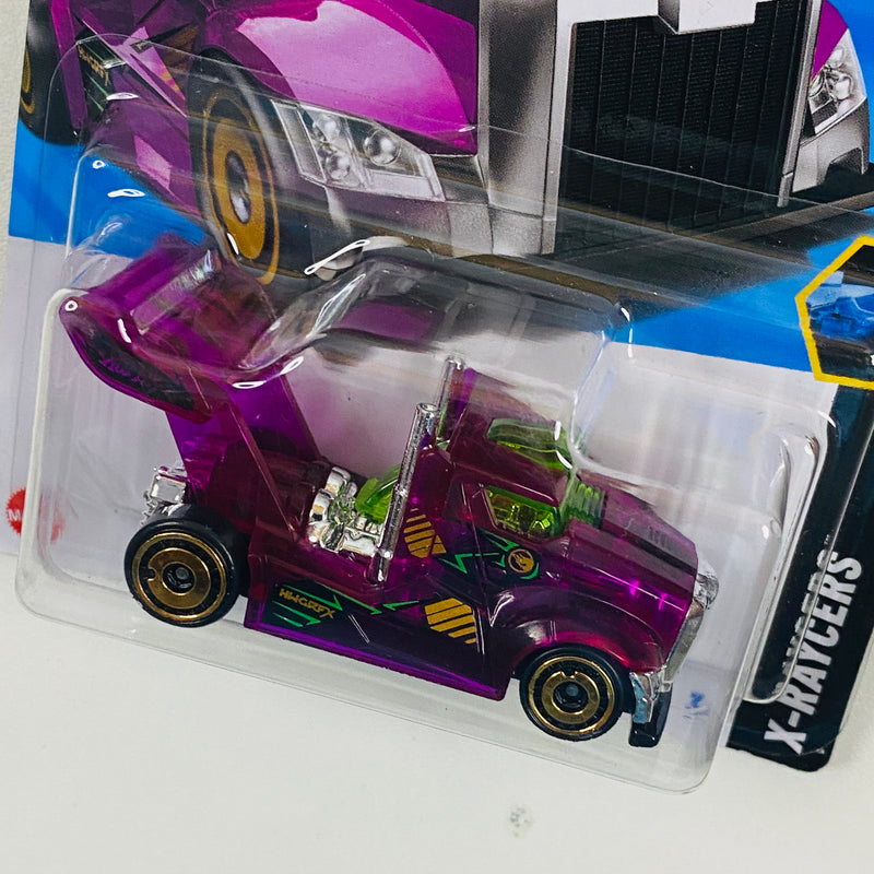 2025 Hot Wheels Treasure Hunt NETFLIX Let's Race X-Raycers Rig Storm morado AD