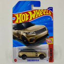 2025 Hot Wheels Then and Now Range Rover Velar dorado metálico Y5