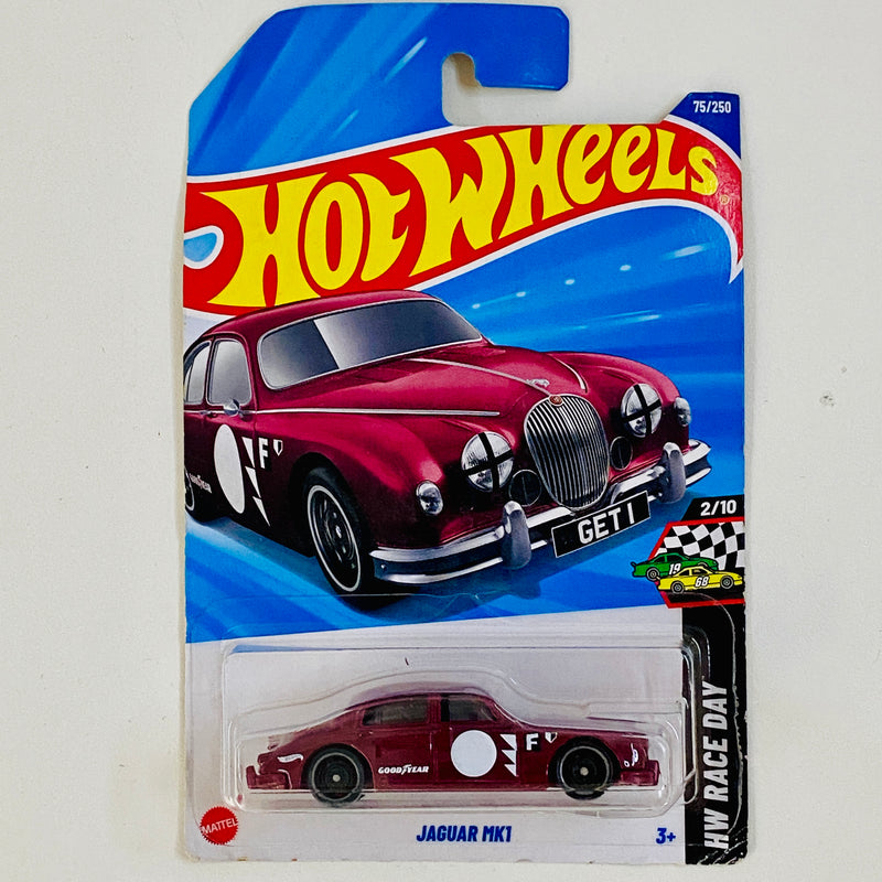2025 Hot Wheels HW Race Day Jaguar Mk1 granate DD8