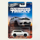 2026 Hot Wheels Silver Series Performance Trucks 2019 Jeep Grand Cherokee Trackhawk blanco MM5