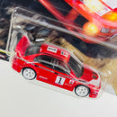 2026 Hot Wheels Premium Car Culture 10th Anniversary Thrill Climbers Mitsubishi Lancer Evolution VI rojo Llantas de Goma RR