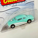 2003 Hot Wheels 100% Preferred Rod & Custom Shoe Box 1949 Ford Custom Club Coupe turquesa Llantas de Goma RR