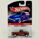 2010 Hot Wheels Hot Wheels Delivery Slick Rides Toy R Us Exclusive 56 Flashsider 1956 Chevrolet Task Force cobre metálico Llantas de Goma RR Redline base ZAMAC