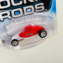 2004 Hot Wheels Auto Affinity Rockin' Rods 34 Ford So-Cal Coupe Sooo Fast rojo con blanco Llantas de Goma RR
