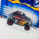 2002 Hot Wheels Volkswagen Baja Bug 207 negro 5SP base ZAMAC
