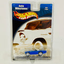 2002 Hot Wheels Walmart Exclusive Auto Milestones 1957 T-Bird Ford azul Llantas de Goma RR