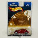 2002 Hot Wheels Walmart Exclusive Auto Milestones 1937 810 Cord rojo metálico Llantas de Goma RR