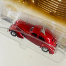 2002 Hot Wheels Walmart Exclusive Auto Milestones 1937 810 Cord rojo metálico Llantas de Goma RR