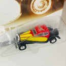 2002 Hot Wheels Walmart Exclusive Auto Milestones 1933 Bugatti rojo con amarillo Llantas de Goma RR