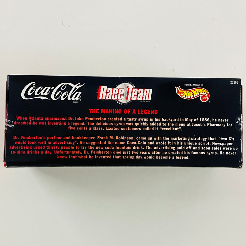 1999 Hot Wheels Toy R Us Exclusive Coca Cola Race Team 4 Pack Set de 4 - 40 Ford, Pikes Peak Celica Toyota, Callaway C7, Dragster
