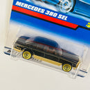 1998 Hot Wheels Mercedes Benz 380 SEL 889 negro LW