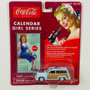 2003 Johnny Lightning Limited Edition Coca Cola Calendar Girl Series 50 Mercury Woody celeste