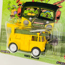 2023 Hot Wheels Premium Entertainment Teenage Mutant Ninja Turtles Tortugas Ninja TMNT Party Wagon amarillo Llantas de Goma RR