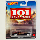 2021 Hot Wheels Premium Entertainment 101 Dálmatas Cruella de Vil rojo Llantas de Goma RR base ZAMAC