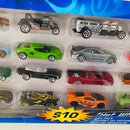 2006 Hot Wheels 20 Gift Pack Set de 20 autos - Mercedes Benz, Dodge Viper, Bone Shaker, Nissan Titan y más - Detalle Caja