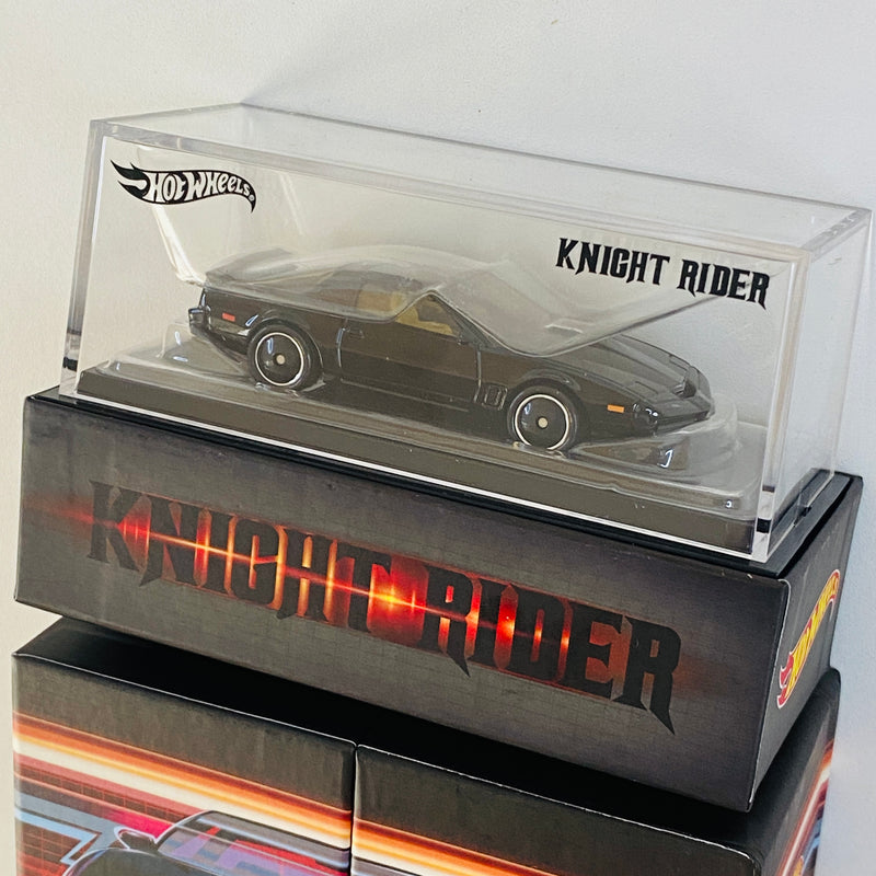 2022 Hot Wheels RLC Red Line Club Exclusivo San Diego Comic Con El Auto Fantástico K.I.T.T. Knight Rider Pontiac Trans Am negro Llantas de Goma RR - Con Escáner LED