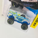 2014 Hot Wheels HW Off-Road Monster Dairy Delivery plata metálico 6SP