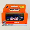 1998 Matchbox Exclusivo Reino Unido Union Jack Jaguar XJ6 azul