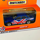 1998 Matchbox Exclusivo Reino Unido Union Jack Jaguar XJ6 azul