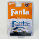 2021 M2 Machines Limited Edition 1/7,650 Fanta 1969 Plymouth Road Runner A10 blanco Llantas de Goma