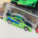 2025 Hot Wheels Premium CHASE Fast & Furious 25th Anniversary 1995 Mitsubishi Eclipse CHASE verde spectraflame Llantas de Goma RR