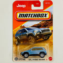 2025 Matchbox Jeep Cherokee Trailhawk celeste metálico