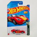 2022 Hot Wheels Retro Racers Glory Chaser rojo 5SP Primera Edición
