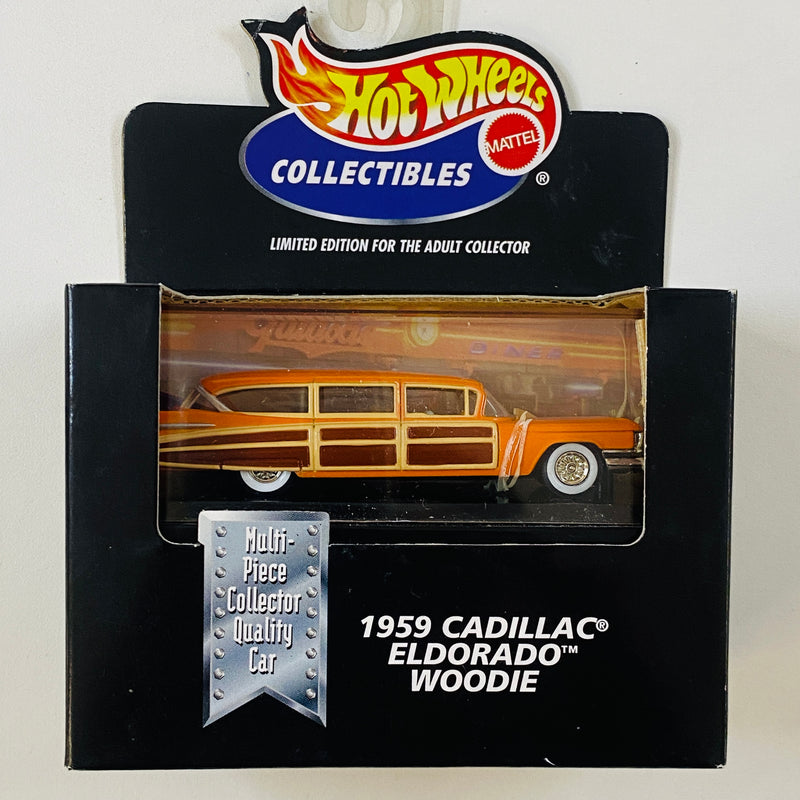 2000 Hot Wheels Collectibles Limited Edition 1959 Cadillac Eldorado Woodie naranja Llantas de Goma RR