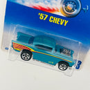 1997 Hot Wheels 57 Chevy 213 verde azulado 5SP
