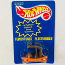 1995 Hot Wheels Pebbles Bedrock Shop Exclusive Cereal Mail-In Flintstones Flintmobile Troncomóvil de Los Picapiedra naranja Base Metal