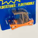 1995 Hot Wheels Pebbles Bedrock Shop Exclusive Cereal Mail-In Flintstones Flintmobile Troncomóvil de Los Picapiedra naranja Base Metal